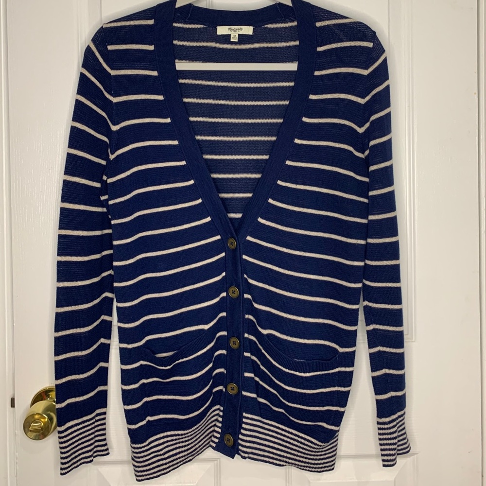 Madewell navy cardigan